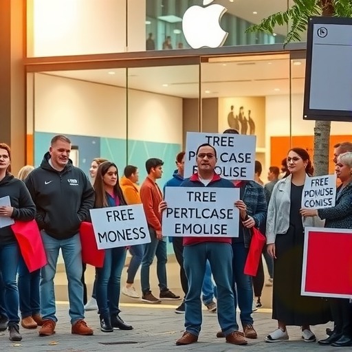 陶森苹果零售店员工拟罢工，争取加薪与福利改善(图1)