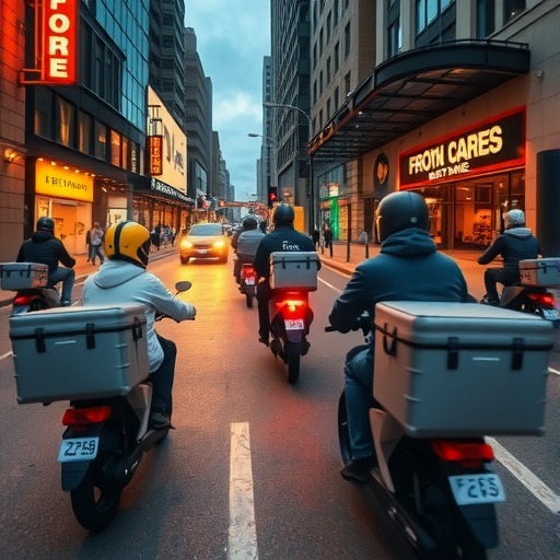 揭阳外卖配送员招聘 电车配送按单提成月入过万(图1)