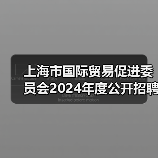 上海市国际贸易促进委员会2024年度公开招聘工作人员公告(图3) 上海市国际贸易促进委员会2024年度公开招聘工作人员公告(图3)