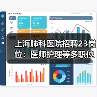 上海肺科医院招聘23岗位：医师护理等多职位招人（图1）
