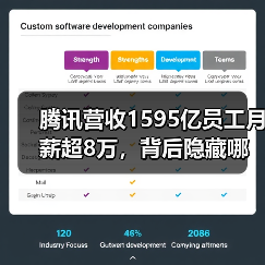 腾讯营收1595亿员工月薪超8万，背后隐藏哪些数据真相？（图1）